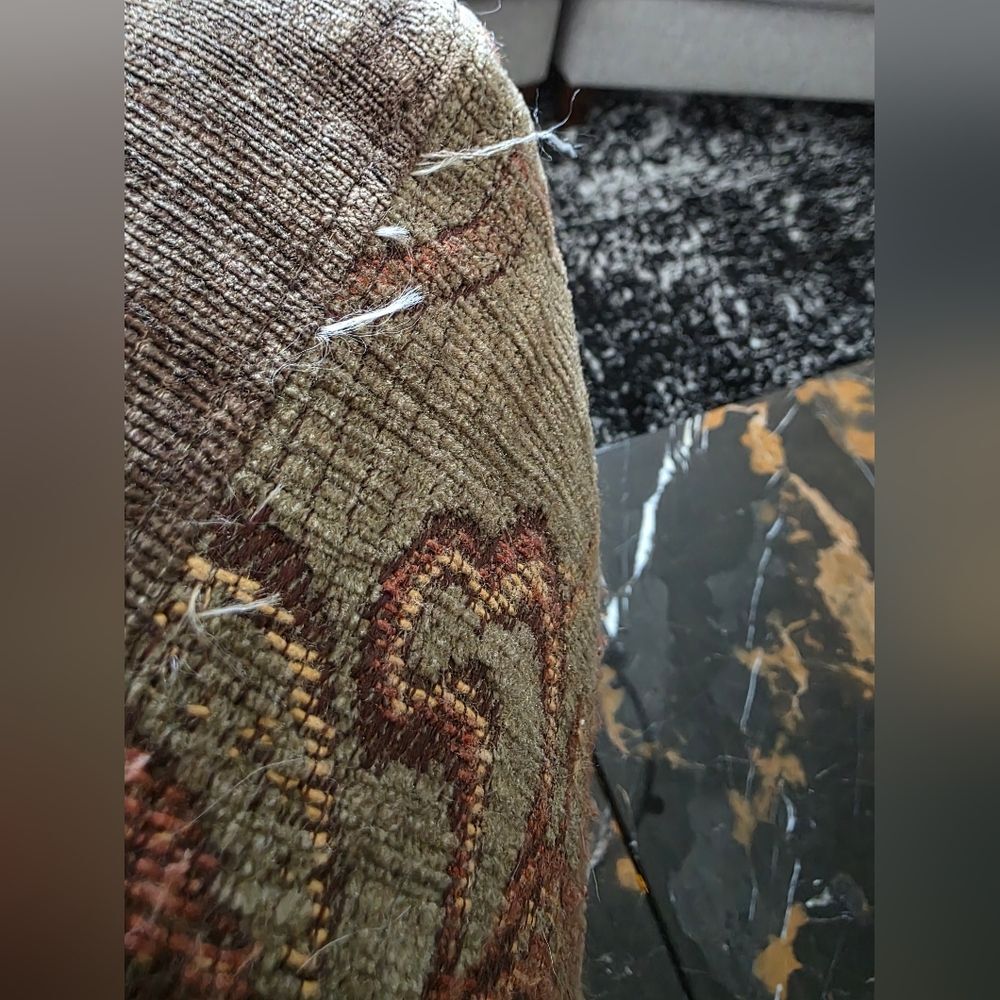 Paisley Tapestry Design Accent Chair Couch Pillow Cover Brown Rust Red Paisley - Picture 10 of 16
